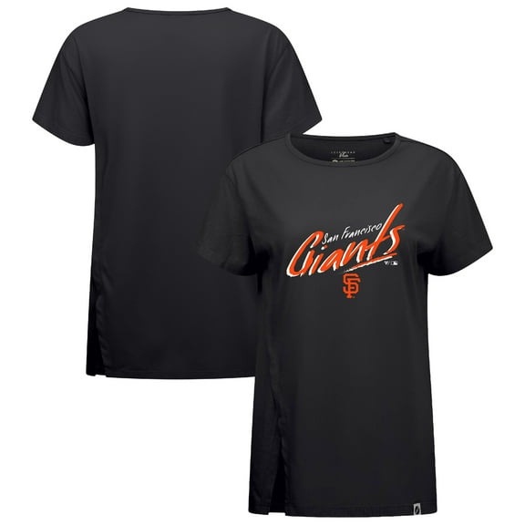 Women's Levelwear Black San Francisco Giants Influx Sizzle T-Shirt