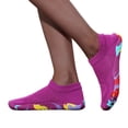 thumbnail image 4 of pwidon Barefoot Water Shoes for Women Breathable Knit Quick Dry Five Toe Minimalist Beach Swimming Pool Yoga Aqua Sock Footwear Purple 38, 4 of 5