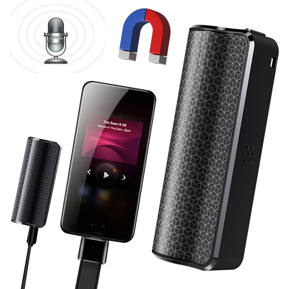 Yucurem Magnetic Voice Recorder 16GB 40Days Continuous Recording Noise Reduce Recorder