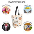 thumbnail image 7 of FORMRS Womens Canvas Tote Bag with Zipper Inner Pocket Shoulder Handbag, Fall Books, 7 of 7