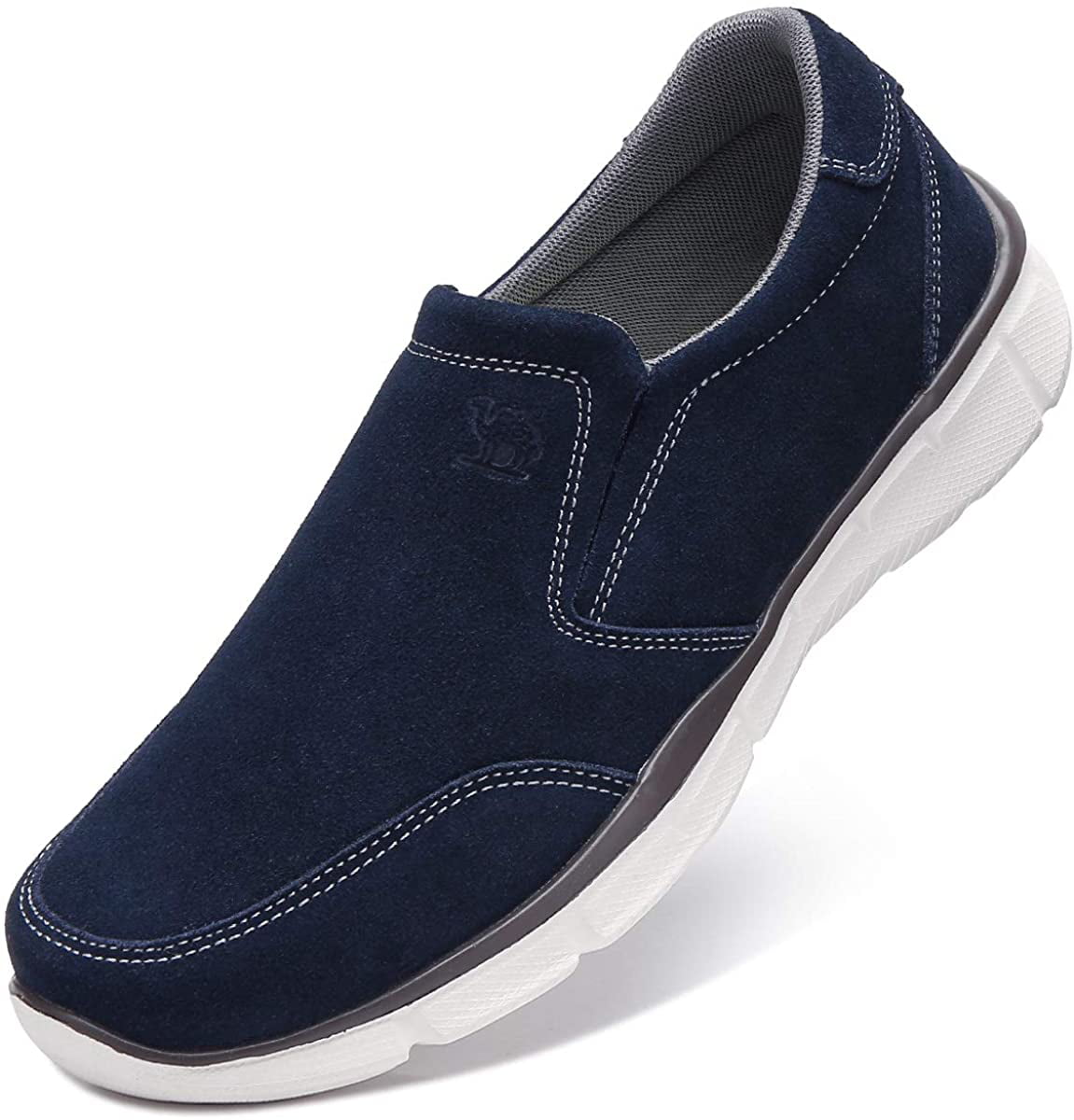 FidgetGear Mens Fashion Casual Moccasin Slip On Loafers Driving Canvas Casual Walking Shoes Blue 6.5
