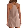thumbnail image 4 of ORUYROP 2023 Robes avec Shorts Intégrés Robe Décontractée Imprimée Sans Manches Robe de Sport Robe Athlétique avec Shorts Mini Robe, 4 of 7