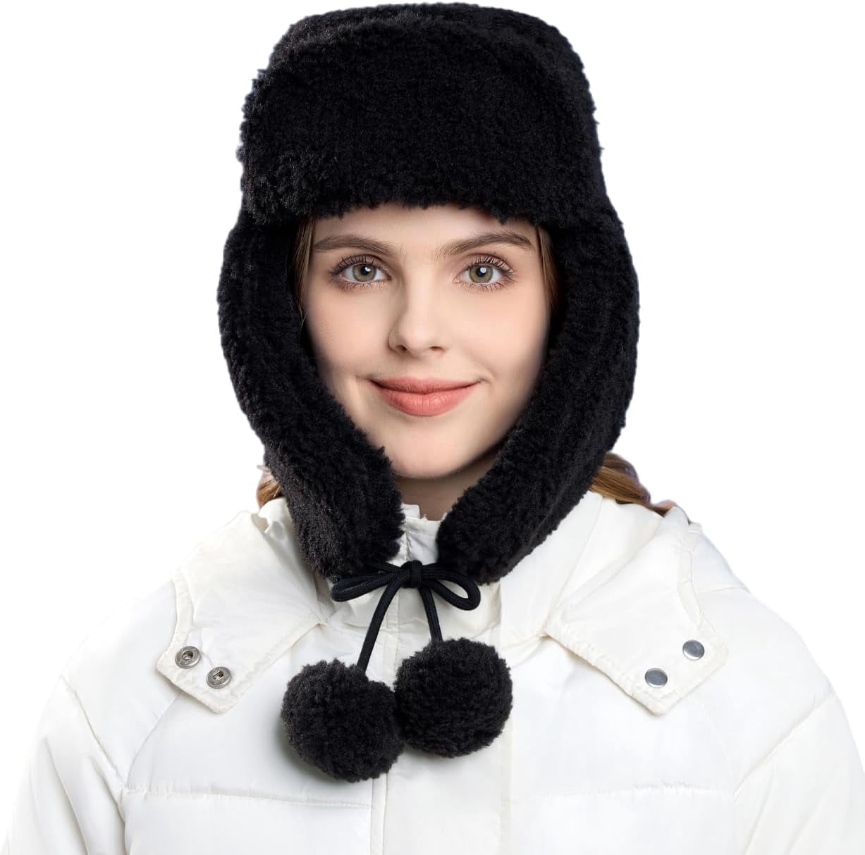 YooGuoGuo Women Men Winter Trapper Hats Ear Flaps Ushanka Trooper Hunting Hat Outdoor Ski Snow Windproof Cap