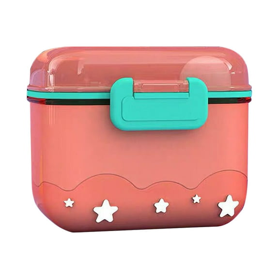 PBPBOX 1 Set Airtight Dispenser Pink PP for Travel Parents Accessories