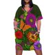 thumbnail image 1 of Hermoso vestido de bolsillo suelto con arte floral botánico, vestido de dama de honor para mujer, ropa de mujer, vestido de noche elegante y chic, 1 of 6