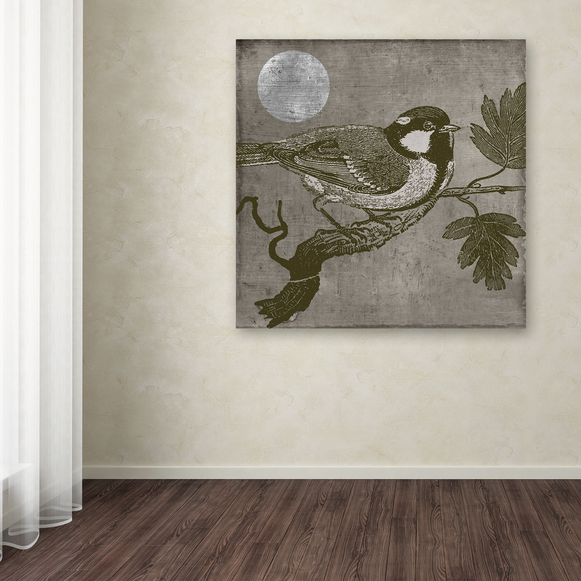 Trademark Fine Art "Moon Bird" Canvas Art by Color Bakery