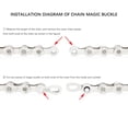 thumbnail image 2 of keepw Pack of 2 Bike Chain Link 10 Speed Road Cycling Connector Portable Riding Fast Release Buckle Connecting Parts, 2 of 6