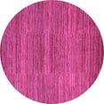 thumbnail image 1 of Ahgly Company Indoor Round Abstract Pink Modern Area Rugs, 3' Round, 1 of 4