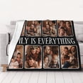 thumbnail image 4 of Personalized Picture Blankets with Family is Everything Custom Blanket with Picture for Mom Dad Grandpa Grandma Daughter Son Customized Throw Blankets for Thanksgiving Christmas, 4 of 6