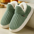 thumbnail image 2 of YLYL Women Men Winter House Slipper Booties Fur Lined Cozy Warm Soft Plush Slip on Indoor Outdoor Shoes, 2 of 5