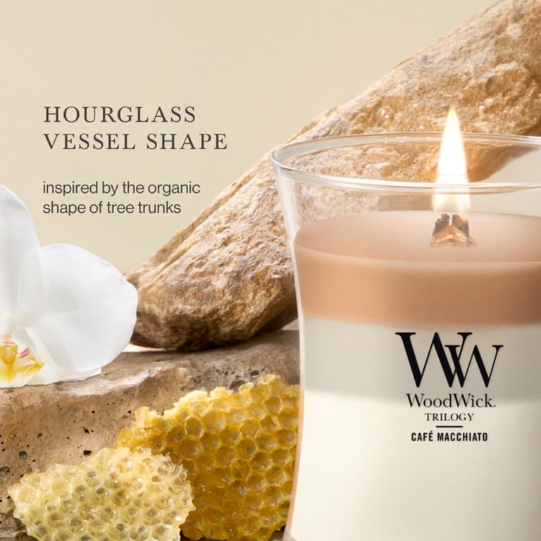Woodwick Medium Hourglass Trilogy Café Macchiato Candle photo 4