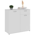 thumbnail image 2 of vidaXL Sideboard White 80x36x75 cm Engineered Wood, 2 of 5