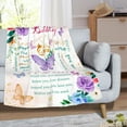 thumbnail image 2 of LHSHID Happy Birthday Presents for Women Friendship Throw Blanket Best Birthday Queen Gifts Ideas for Mom Female Friend Wife Sister Butterfly Bday Decorations for Woman 30"x40", 2 of 7