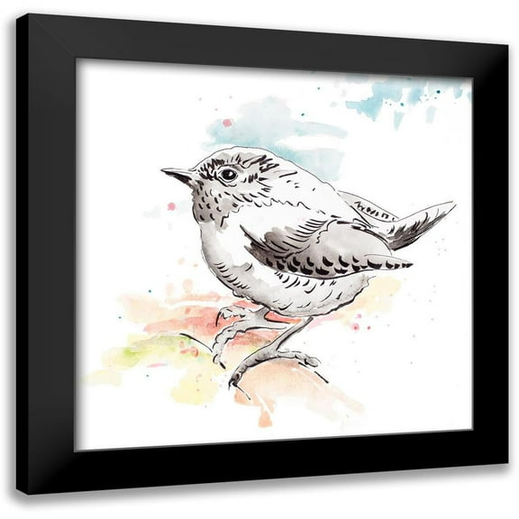 Pinto, Patricia 12x12 Black Modern Framed Museum Art Print Titled - Bird Sketch II