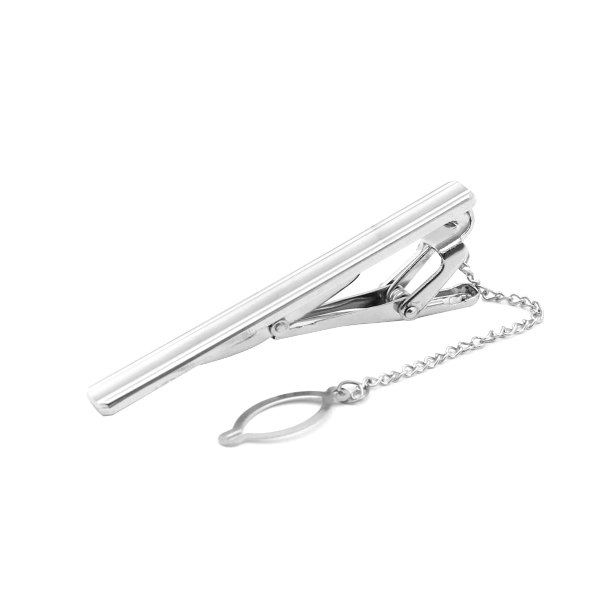 Tie Clips Necktie Bar Metal Clasp Pinch Clamp Modern Clip Men