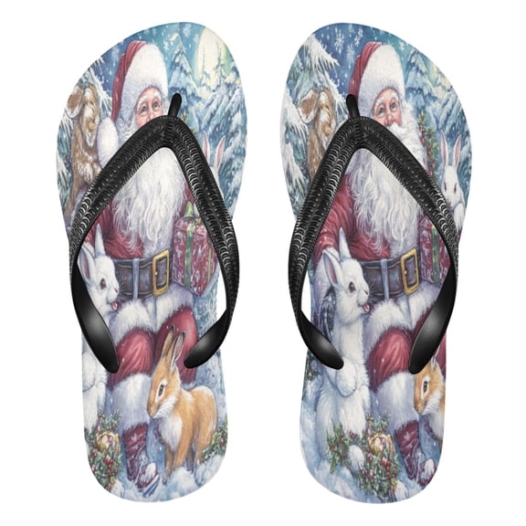 YAZAOOSummer Flip Flops Creatively Winter Whimsy Simple Beach Sandals