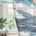 thumbnail image 4 of Yayeee Window Curtains Light Filtering 63"x42" Grommet Panel Pair Home Living Room Decor, Rolling Waves, 4 of 7