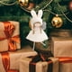 thumbnail image 2 of Colgante de adorno para árbol de Navidad | Alas y orejas de ángel con vestido de malla | Lindo colgante de hada para niña para decoración navideña, 2 of 5