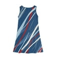 thumbnail image 5 of YOUYEDIAN Independence Day Dresses for Girls 4th Of July Sleeveless Dresses 2025 Summer Casual Sun Dress Plain Color Block Midi Dress,Navy 13-14 Years, 5 of 6