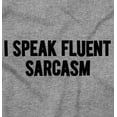 thumbnail image 2 of I Speak Fluent Sarcasm Humor Plus Size Crewneck Graphic Tee Shirt Brisco Brands 2X, 2 of 5