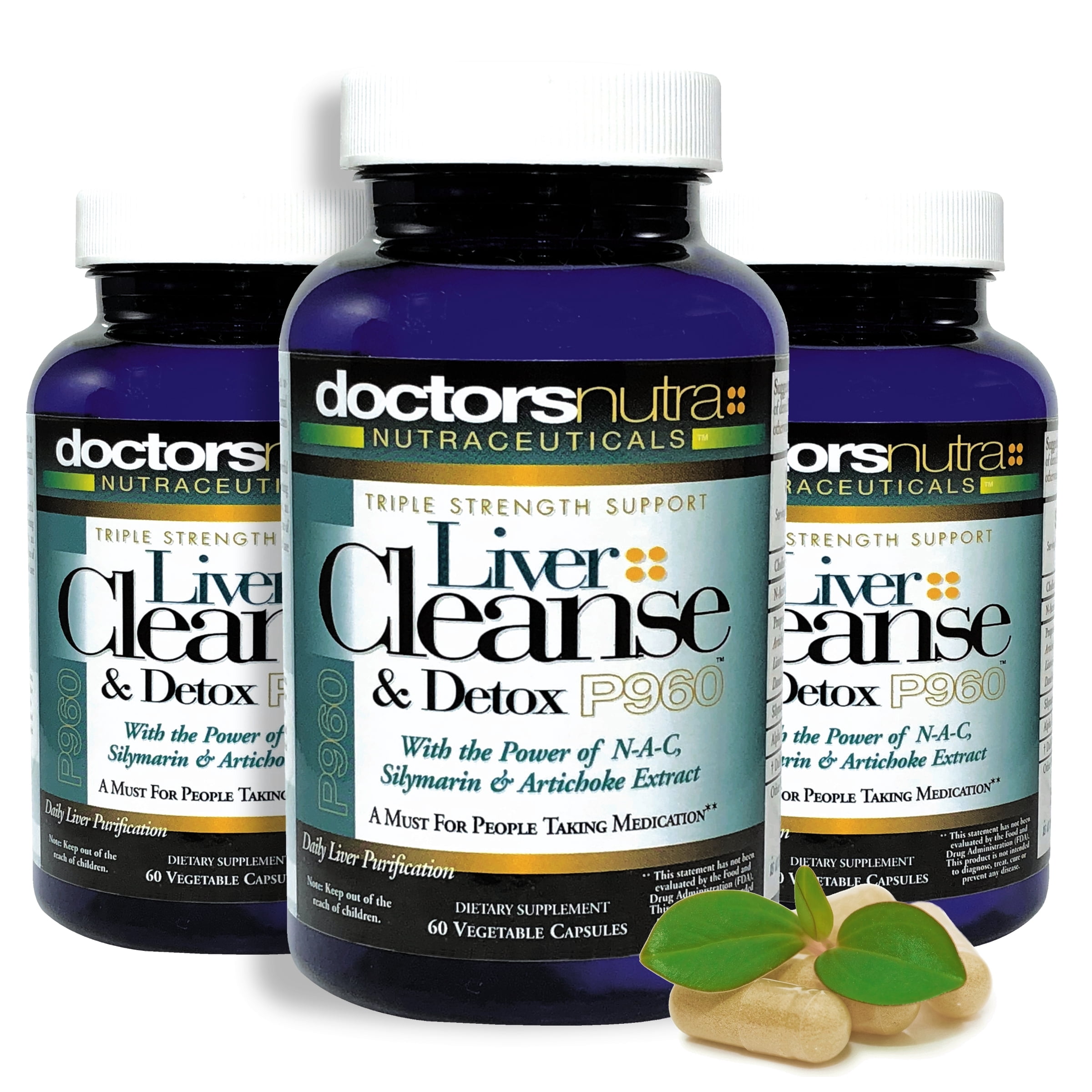 Liver Support Supplement by Doctors Nutra Nutraceuticals, Triple Strength Formula with Silymarin, Artichoke Extract and N-Acetyl L-Cysteine, 60 Count
