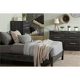 thumbnail image 5 of Pemberly Row Modern Queen Size Platform Bed in Gray Oak Finish, 5 of 7