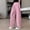 Pink, variant on Swuxness Girls Base Long Pants Solid Color Mesh Breathable Stretchy Sheer Summer Daily Wear