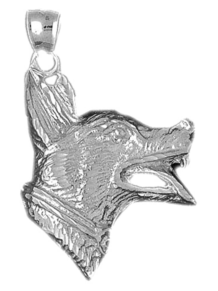 Sterling Silver 925 Dog Pendant Jewels Obsession Dog Pendant 14 mm