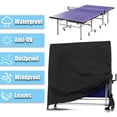 thumbnail image 3 of Housse de Table de Tennis de Table Extérieur Intérieur Pliable Housses de Table de Ping-Pong Imperméable Résistante à la Poussière Protection Tous Temps Ajustement Universel Noir (210D), 3 of 7