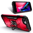 thumbnail image 2 of Nagebee Phone Case Compatible for iPhone 8 Plus / 7 Plus / 6S Plus / 6 Plus with Tempered Glass Screen Protector, Full-Body Protective [Military-Grade], Magnetic Car Mount Ring Holder Cover (Red), 2 of 6