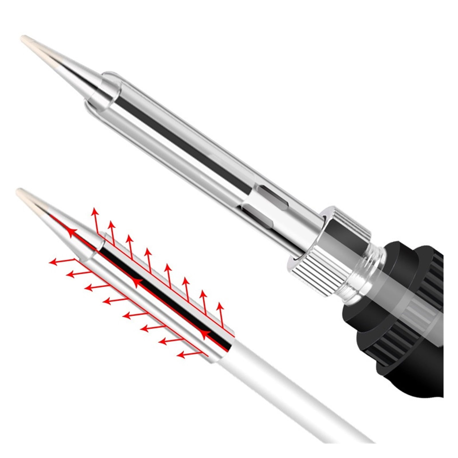 60w Electric Irons,Soldering Temperature Adjustable Electric Iron,Mini Handle Heat Pencil Soldering Iron Soldering Tool Iron Tip ,Wide Applications