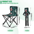thumbnail image 3 of 600D Oxford Camping Chair Portable Foldable Chair Supports 220 lbs for Picnic, Fishing, Backpacking Christmas Trees and Houses, 3 of 8