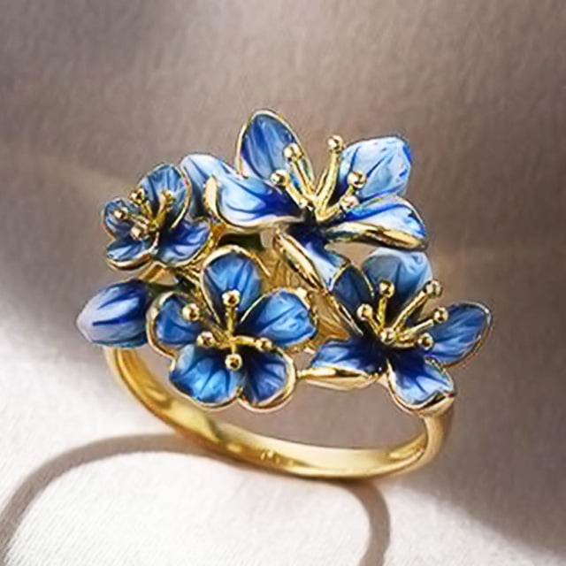 Enamel Flower Ring Deals, 54% OFF | www.vetyvet.com