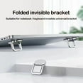 KoIJMP Portable Invisible Laptop Stand, Mini Aluminum Cooling Pad