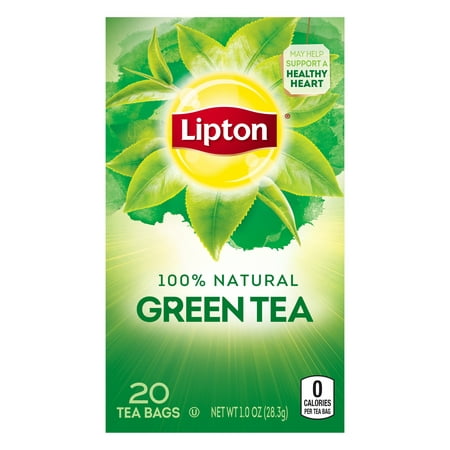 (4 Boxes) Lipton Green Tea Bags Pure 20 ct (Best Green Tea For Skin In India)