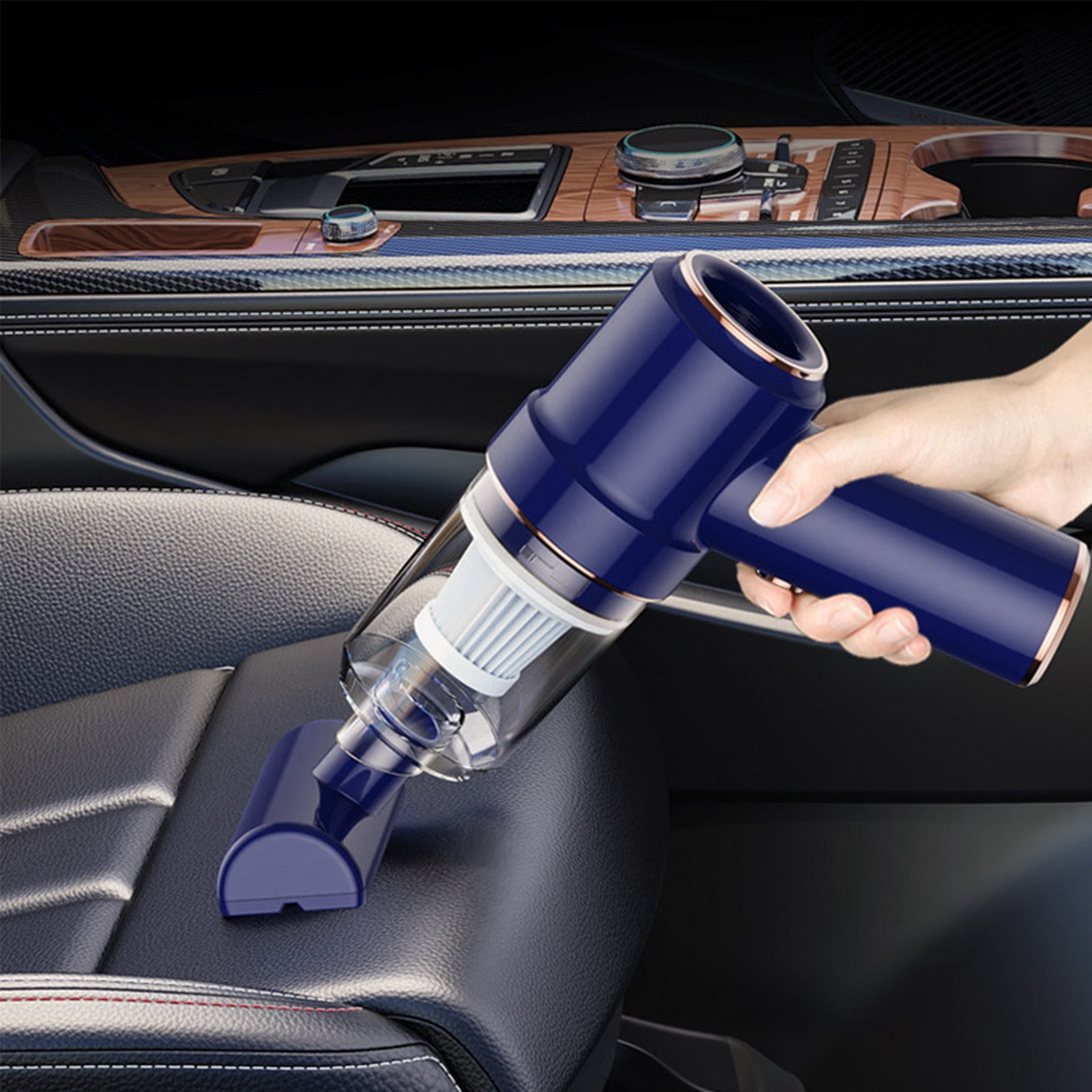 Uiz Merueh Car Vacuum Wet and Dry Handheld Car Vacuum Portable Cordless Powerful Suction Hand Vac Hand Held Vacuum Cleaner for Car Home Office