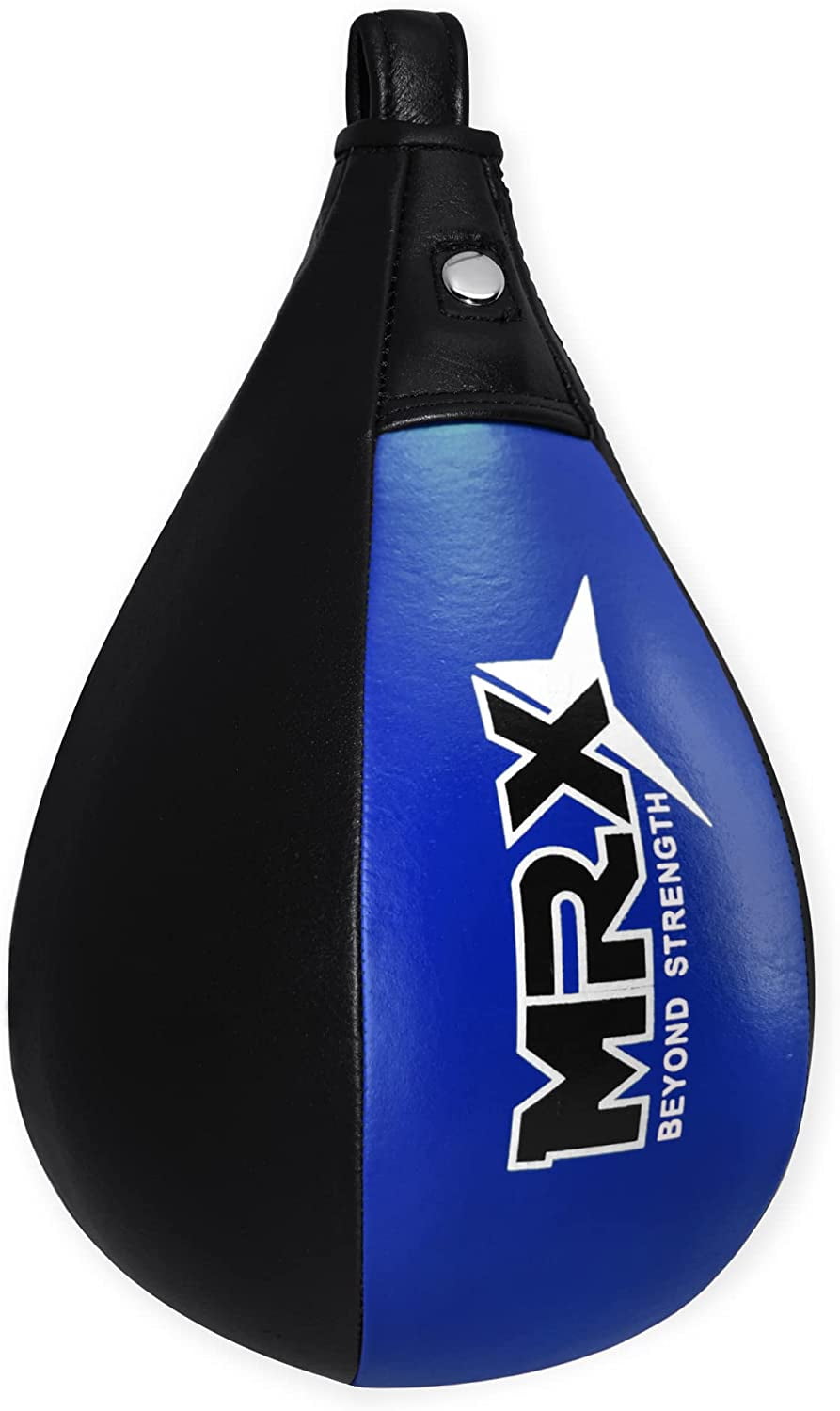MRX Speed Punching Bags Genuine Leather MMA Training Speed Bag Muay Thai SpeedKills Punching, Dodge Striking Bag for Workout Pro Boxing Bag for Home Gym Kids, Men, Women Black Blue