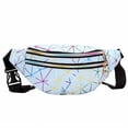 thumbnail image 1 of Riñonera de piel sintética con patrón de costura, unisex, bandolera, riñonera con láser distintivo, riñonera de playa, riñonera, 1 of 6