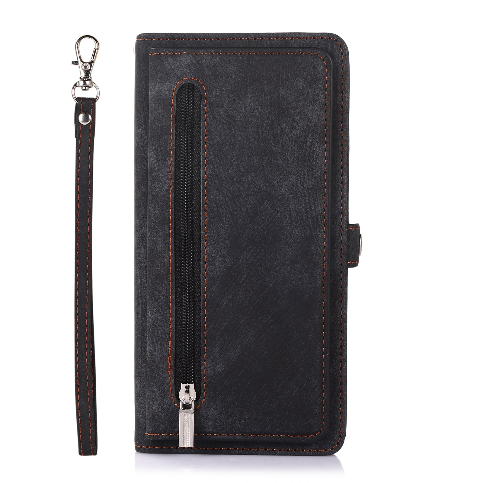 Allytech Zipper Wallet Case for Samsung Galaxy S20 PU Leather Crossbody