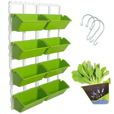 Denest Vertical Garden Wall Planter with Boxes, Tender Green