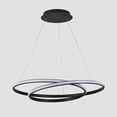 thumbnail image 3 of Lámpara RINGS Tipo Candil Colgante Led Negra Luxica Lighting 6127 B, 3 of 10
