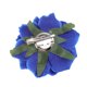 thumbnail image 5 of EeaseMX 5 broches de flores de tela de 10 cm para novia, con forma de rosa realista, para el pelo, para vestido de boda (azul), 5 of 7