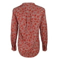 thumbnail image 5 of Women's Floral Print Pebble Crepe Zip Pocket Top-S-S, 5 of 5
