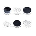 thumbnail image 2 of LHCER Air Fryer Accessories Parts Less Fat Fryer Accessories Set Beef For Pizza Pancakes Make French Fries, 2 of 8