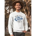 thumbnail image 2 of New York Varsity Vintage Design Sweatshirt Men -Image by Shutterstock, Male 4X-Large, 2 of 4