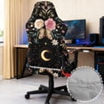 thumbnail image 6 of Whosucclay Moon Butterfly Flower Star Print Gaming Chair Covers Slipcovers Washable, 4 Pieces Stretchable Elastic Computer Reclining Gaming Chair Seat Cover with Armrest Cover, 6 of 8