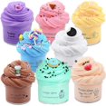 thumbnail image 1 of 8 Pack Butter Slime Kit, Stress Relief Toys For Girl Boys 70ml, 1 of 3