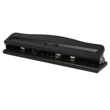 Black 4-Hole Paper Punch Puncher Scrapbooking DIY Tools Office Binding Supplies (Black)