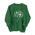 thumbnail image 7 of St. Patrick's Day Sweatshirt for Women Shamrock Balloon Bouquet Graphic Print Crewneck Long Sleeve Classic Fit Festive Party Holiday Pullover Clothes, 7 of 7