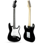 Open Box RockJam Black Electric Guitar with Guitar Bag
